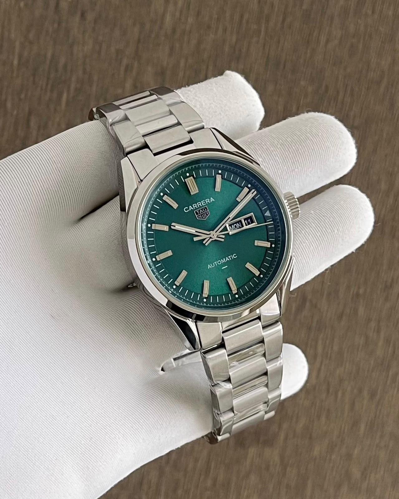 Tag Heuer Carrera Day-Date Green Dial