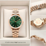 Emporio Armani Slim Green Diamond Dial