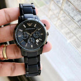 Emporio Armani Renato Black Chronograph