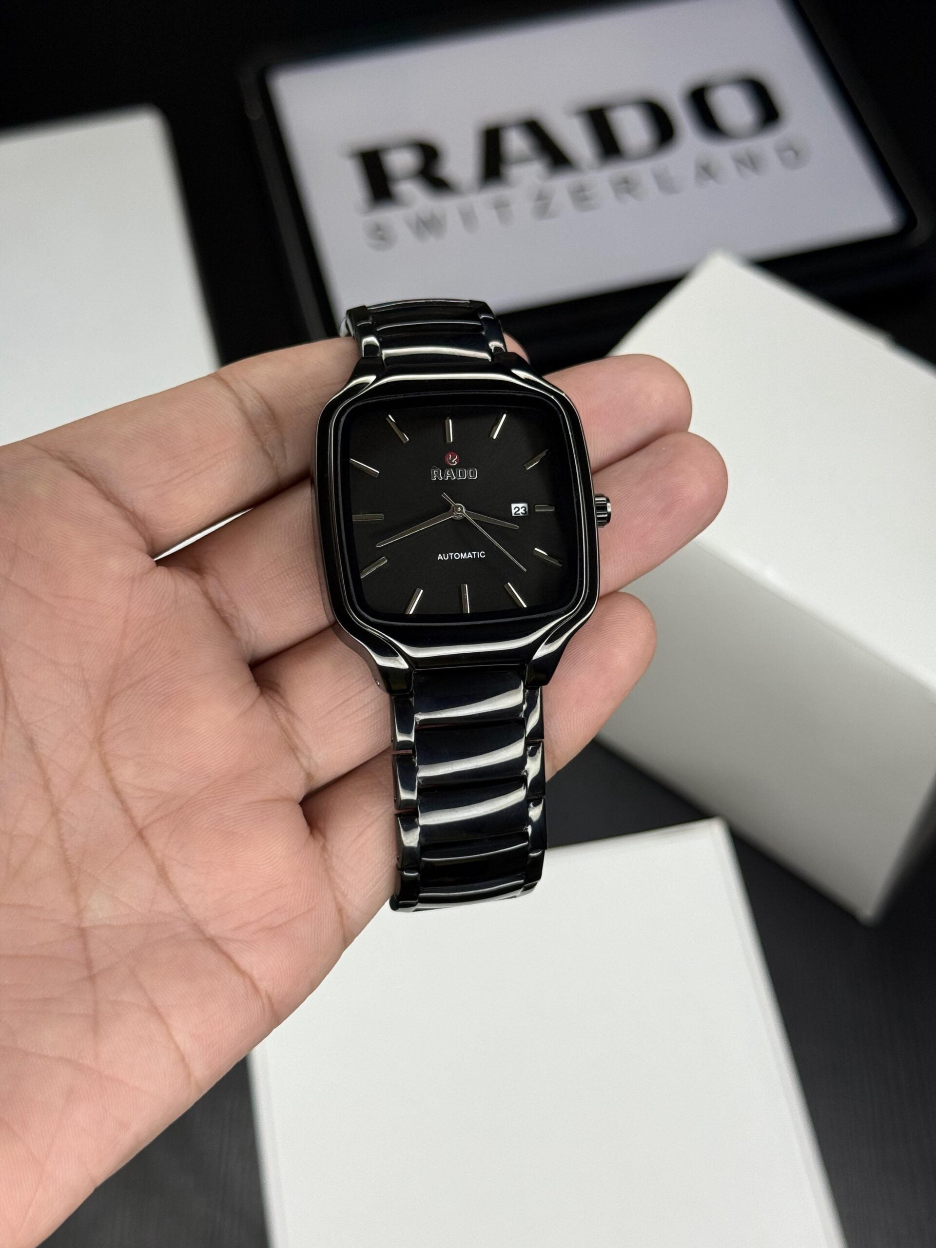 Rado True Square Black Dial Edition