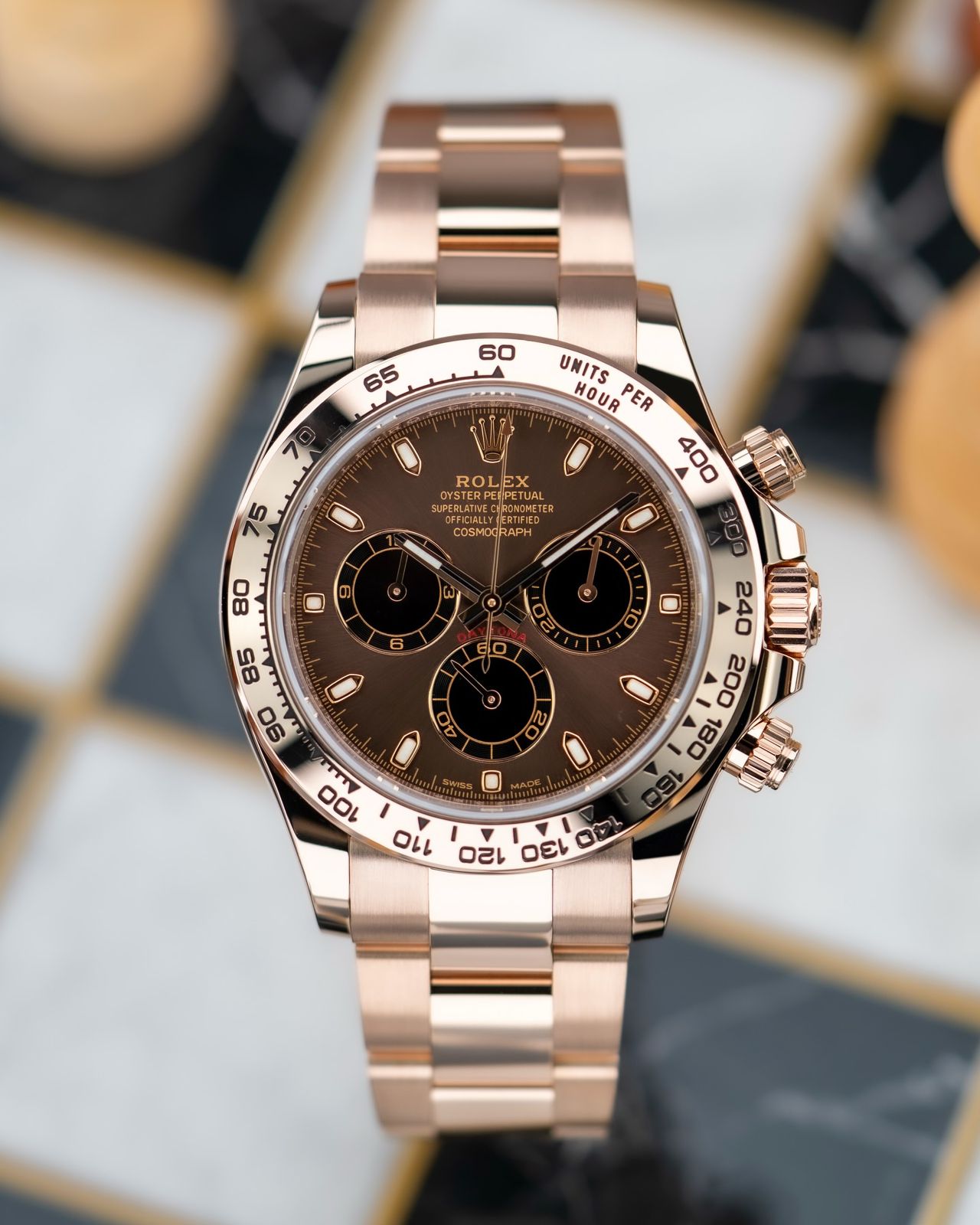 Rolex Daytona Coffee Brown Rose Gold