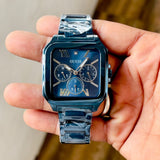 Guess Square Dial Blue Metallic Edition