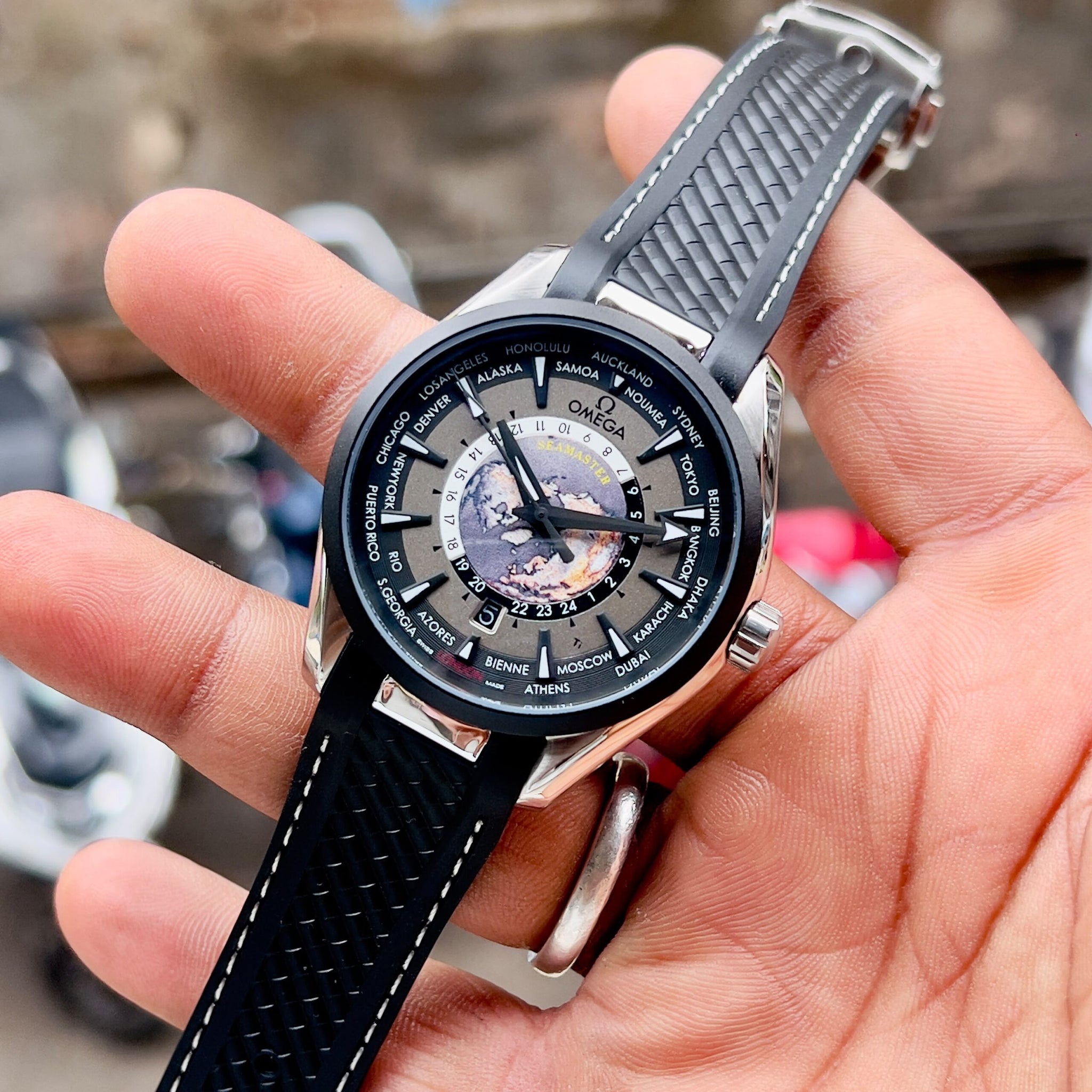 Omega Seamaster Grey Black Edition