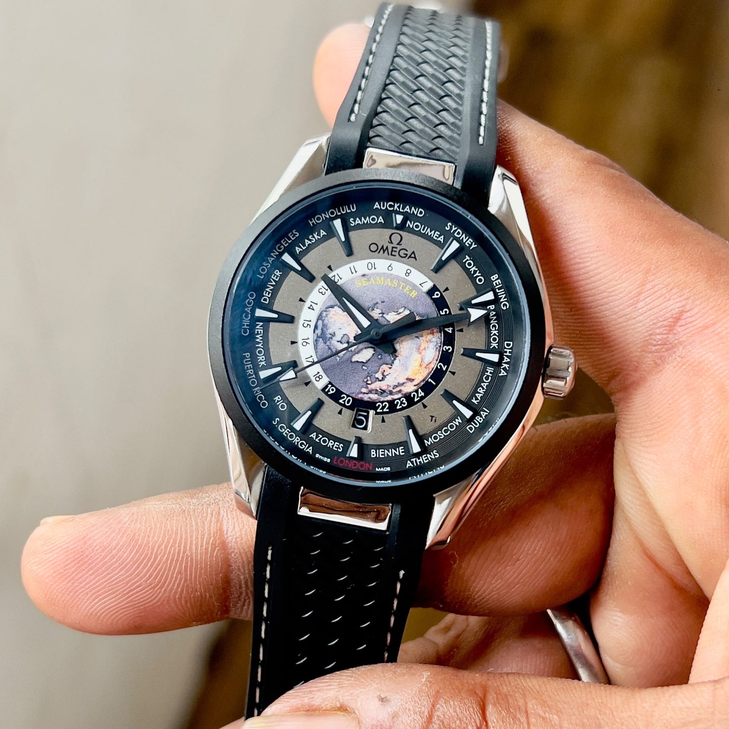 Omega Seamaster Grey Black Edition
