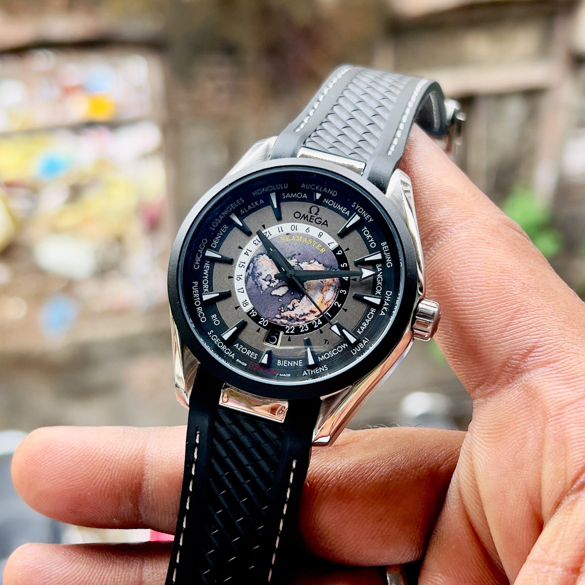 Omega Seamaster Grey Black Edition