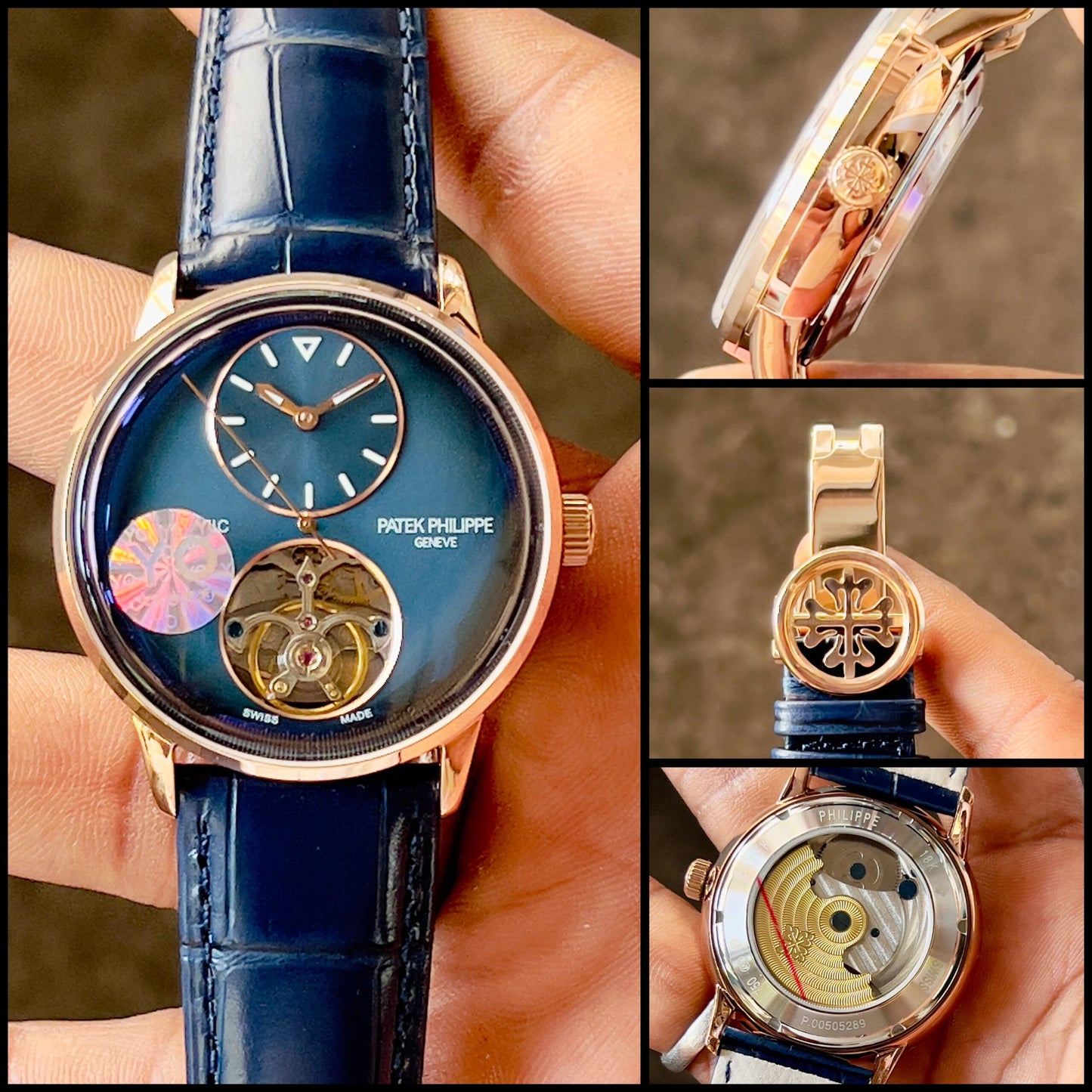 Patek Philippe Blue Dial Open Heart