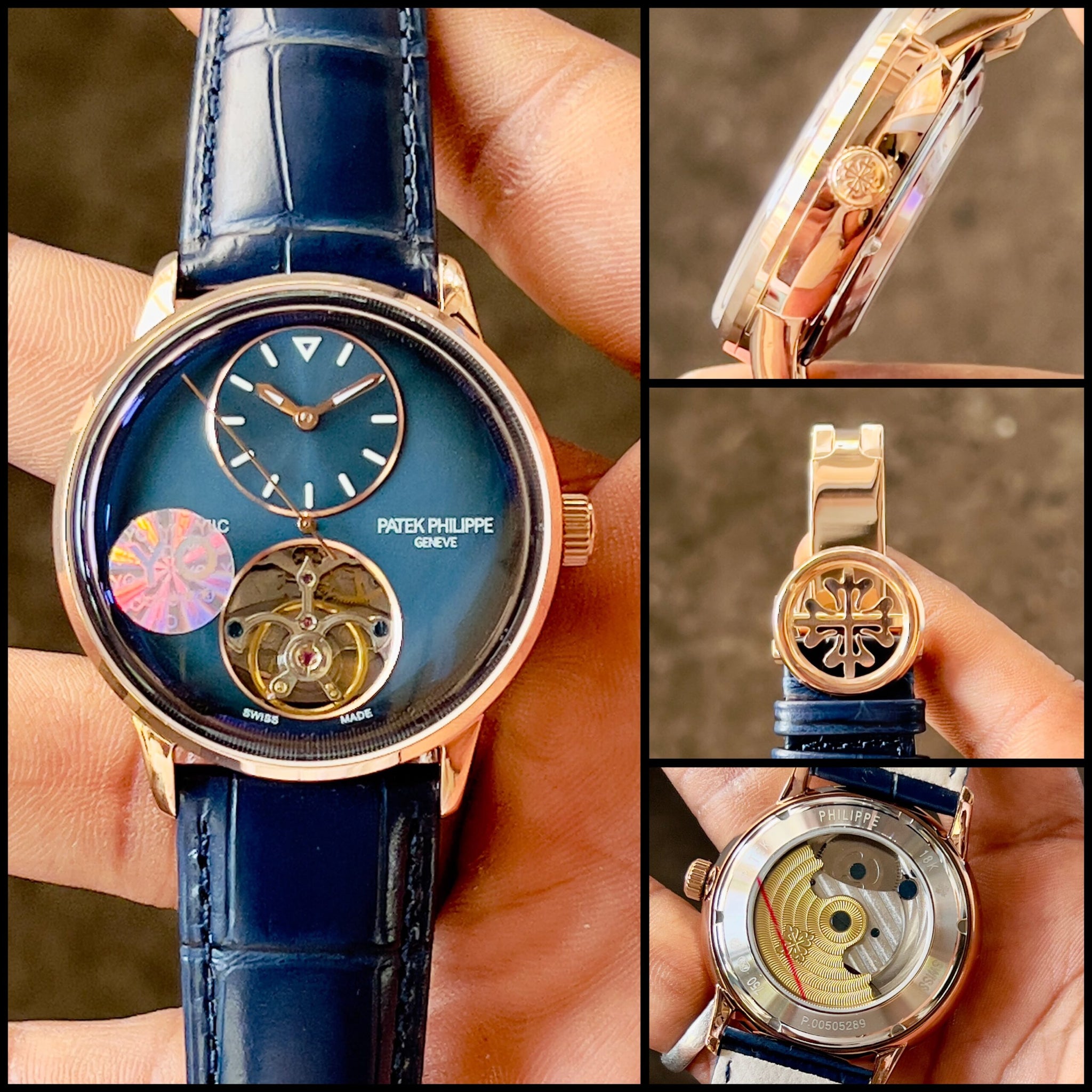 Patek Philippe Blue Dial Open Heart
