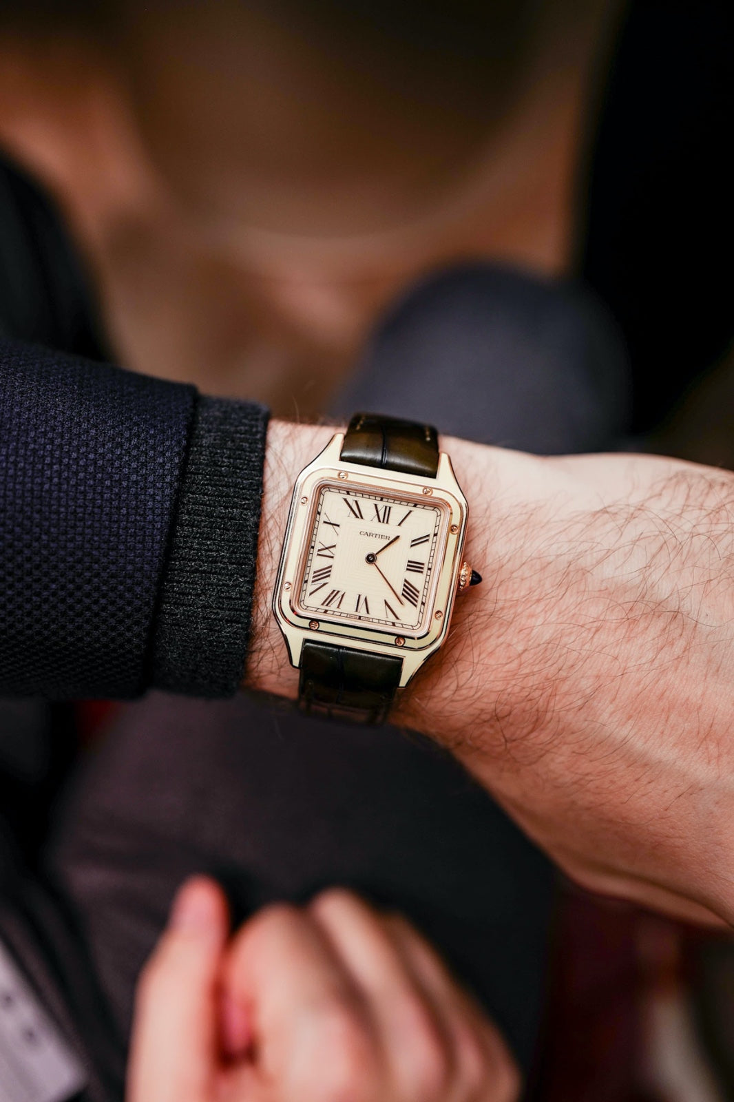 Cartier Santos Dumont Laquer Green