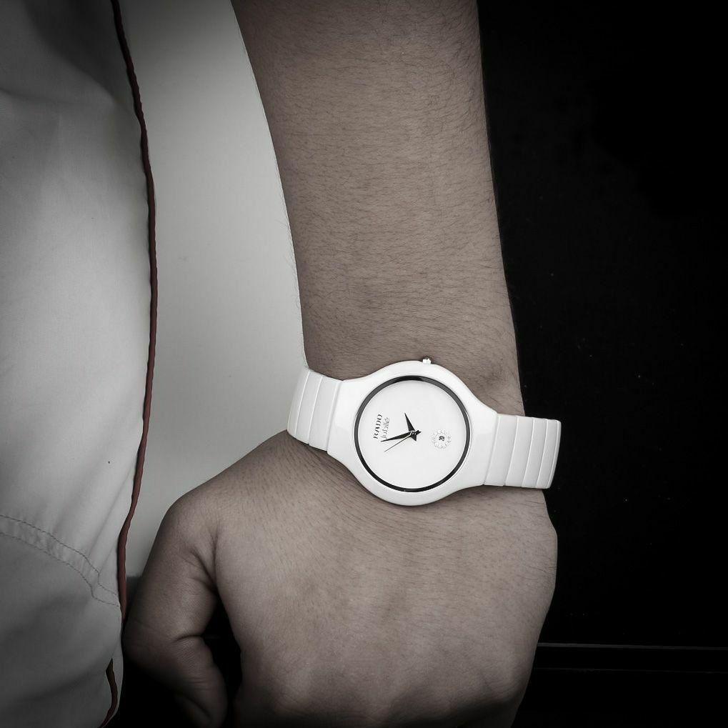 Rado Round Ceramic Black White