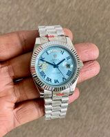Rolex Day-Date Blue Roman Dial