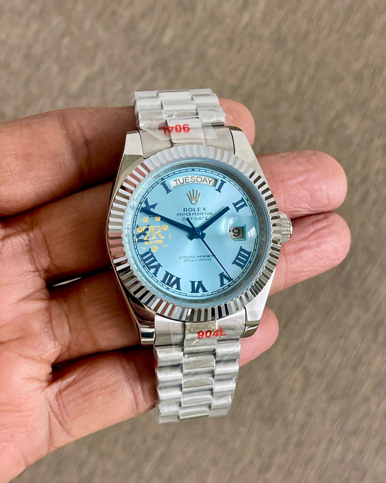 Rolex Day-Date Blue Roman Dial