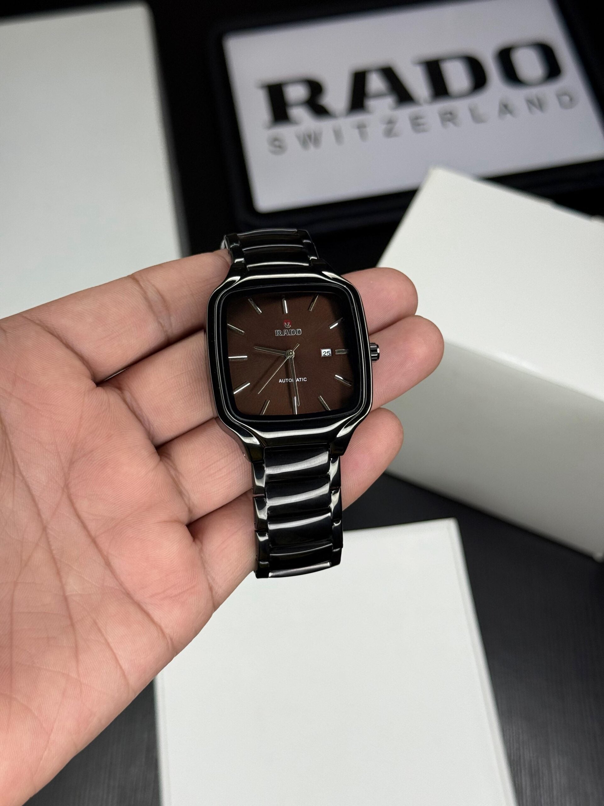 Rado True Square Brown Dial