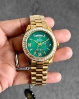 Rolex Day-Date Eisenkiesel Green Dial