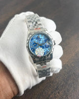 Rolex Date Just Silver Diamond Dial