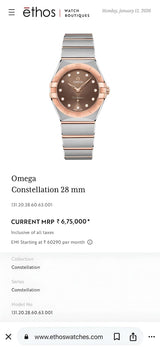 Omega Constellation Diamond Dial
