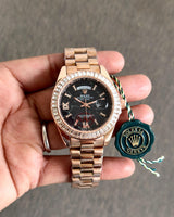 Rolex Day-Date Eisenkiesel Black Dial