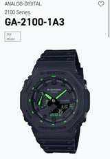 G Shock Casio GA-2100 Black