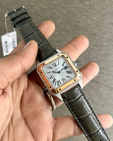 Cartier Santos Dumont Laquer White Dial