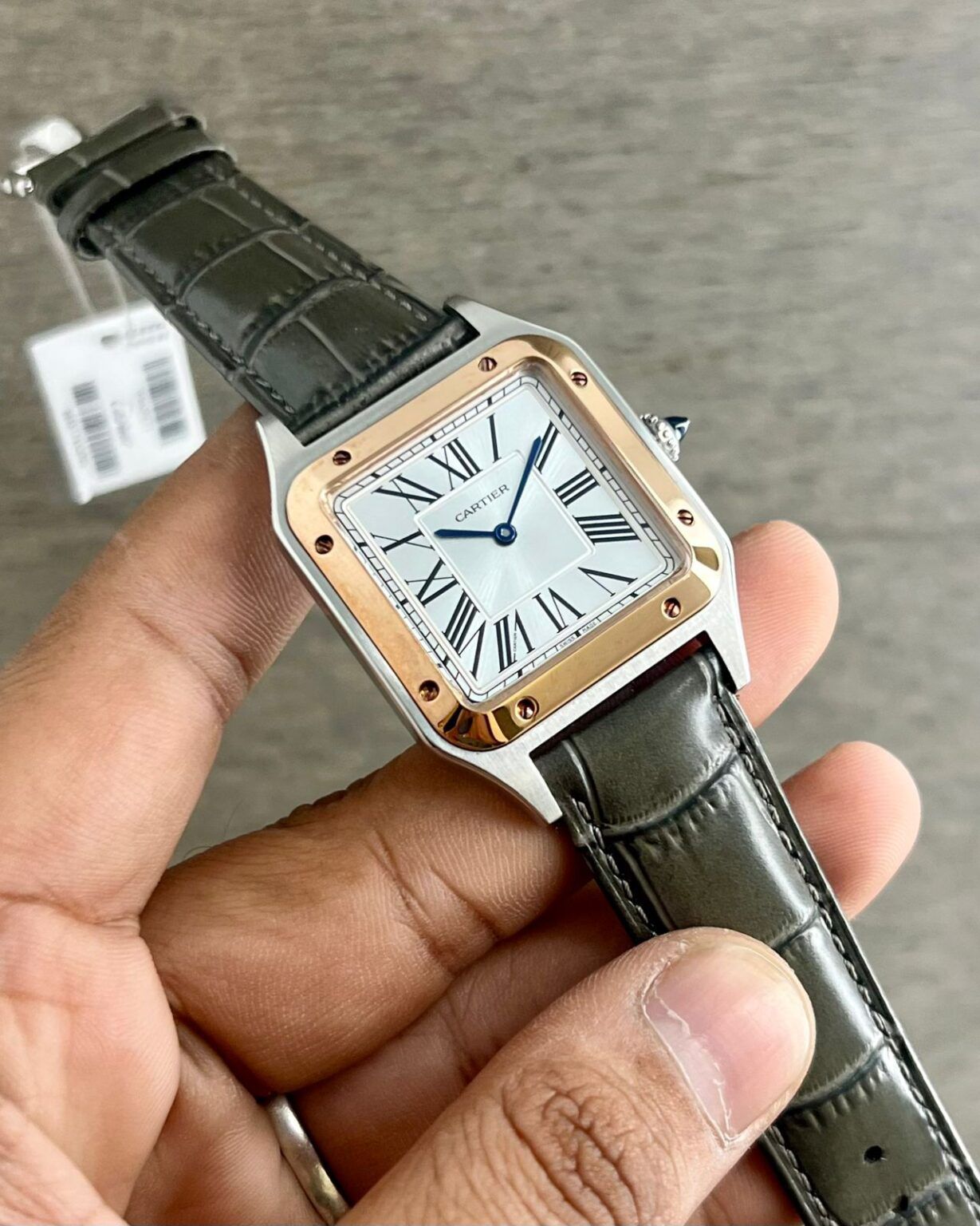 Cartier Santos Dumont Laquer White Dial