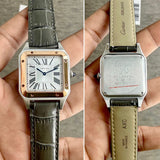 Cartier Santos Dumont Laquer White Dial
