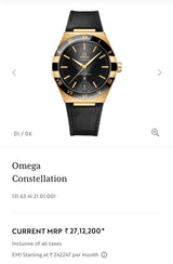 Omega Constellation Co-Axial Master Black