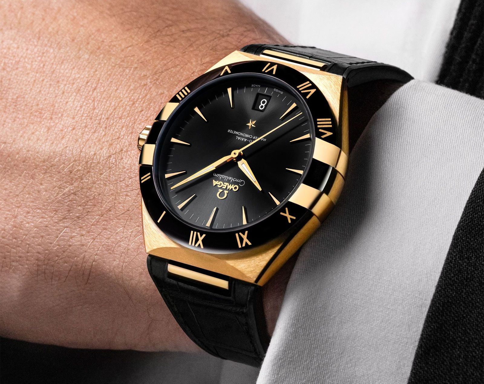 Omega Constellation Co-Axial Master Black