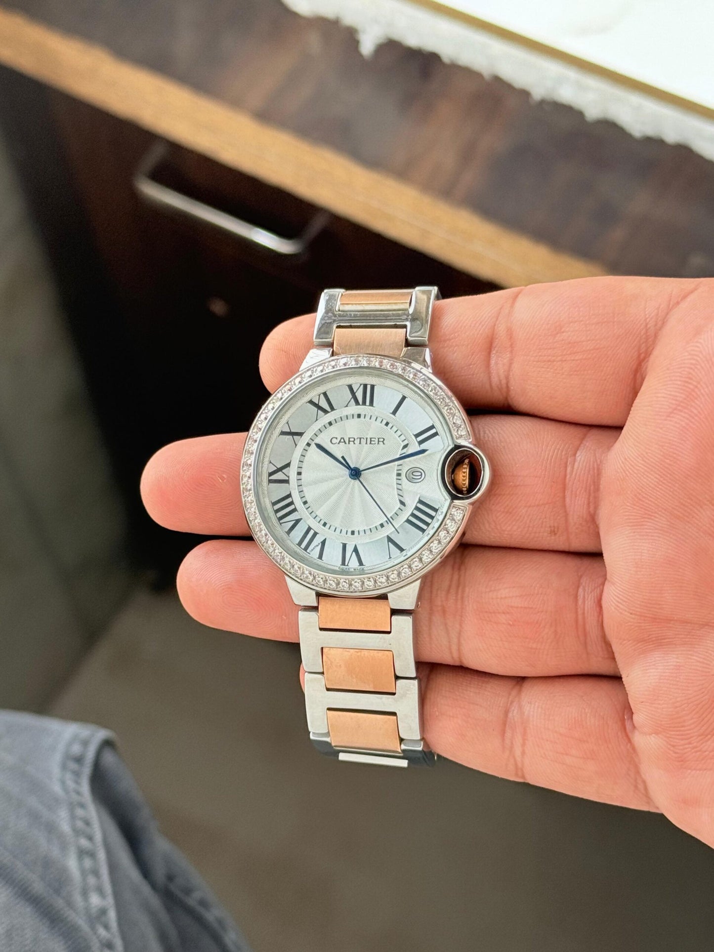 Cartier Ballon Bleu Diamond Two-Tone