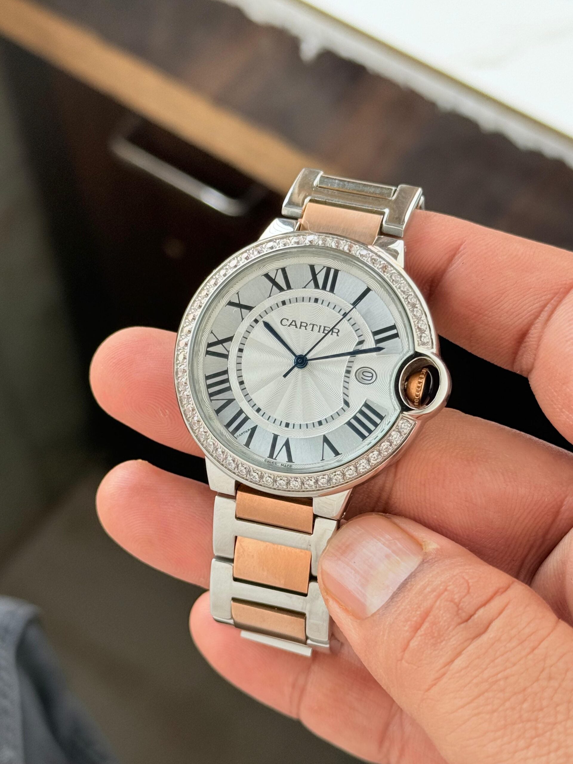 Cartier Ballon Bleu Diamond Two-Tone