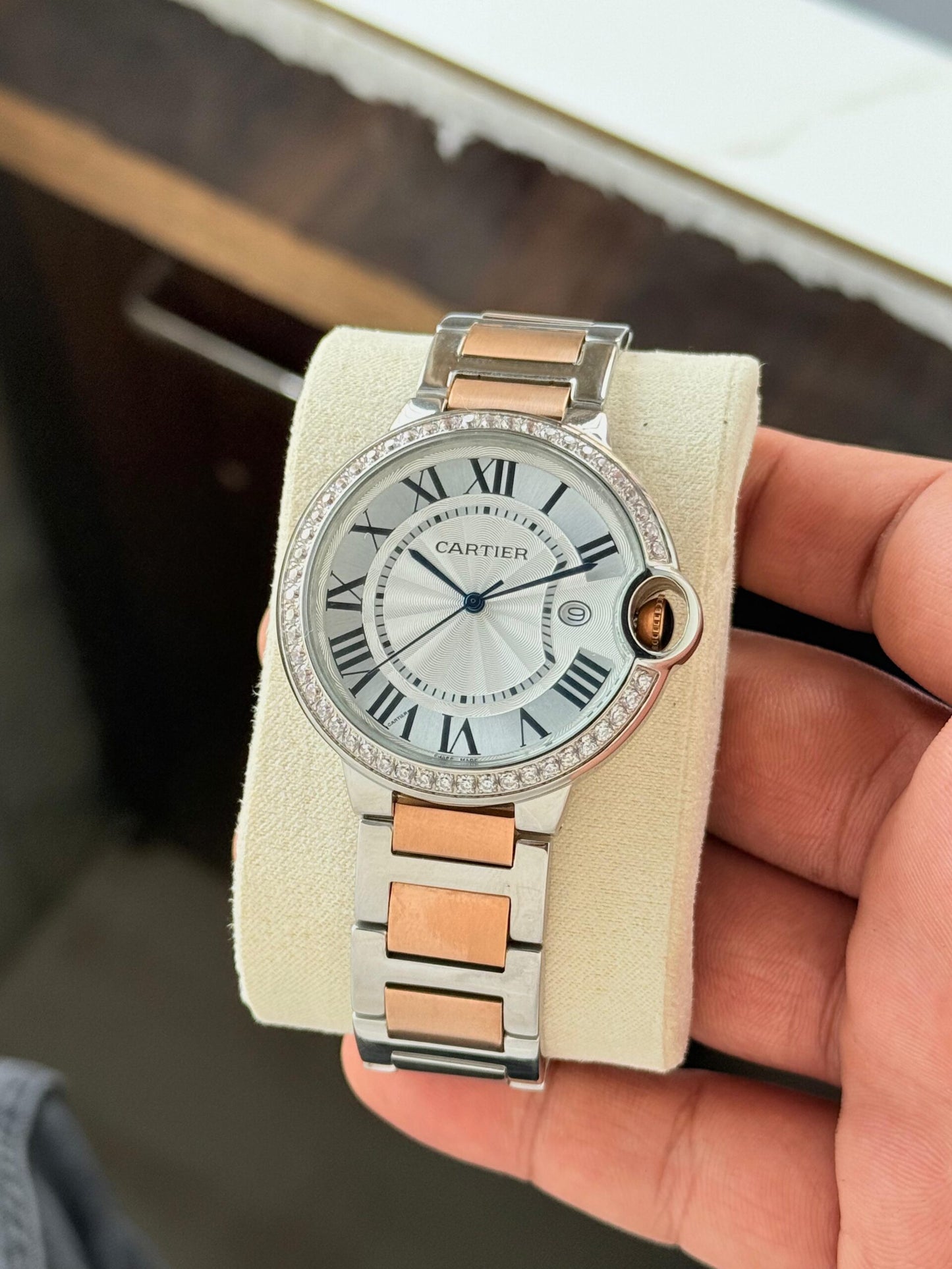 Cartier Ballon Bleu Diamond Two-Tone