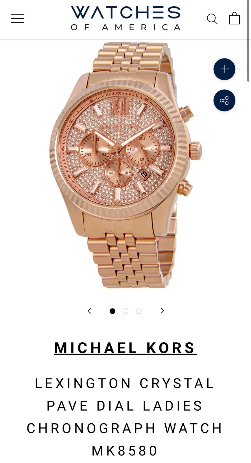 Michael Kors Classic Slim Fit Silver Edition