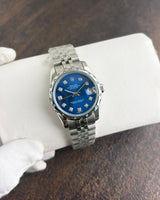 Rolex Oyster Perpetual Silver Diamond DateJust