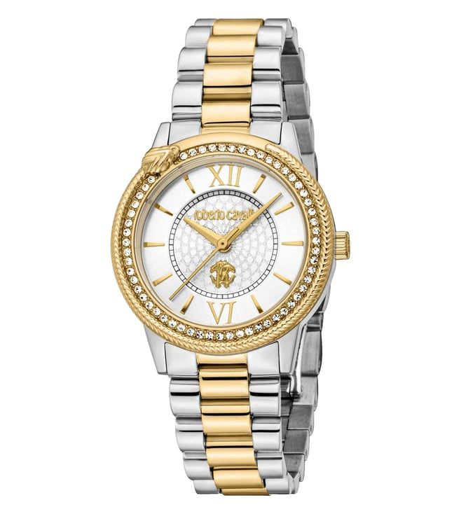 Roberto Cavalli Lucente Analog White Dial