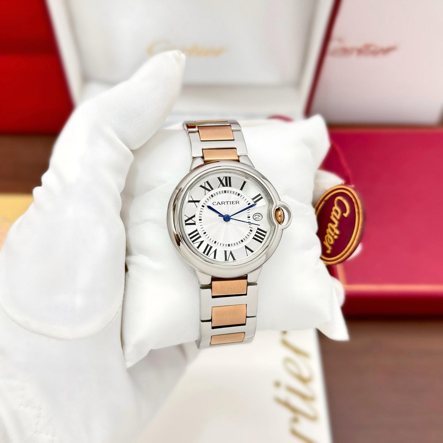 Cartier Ballon Bleu Dual Tone Silver Edition
