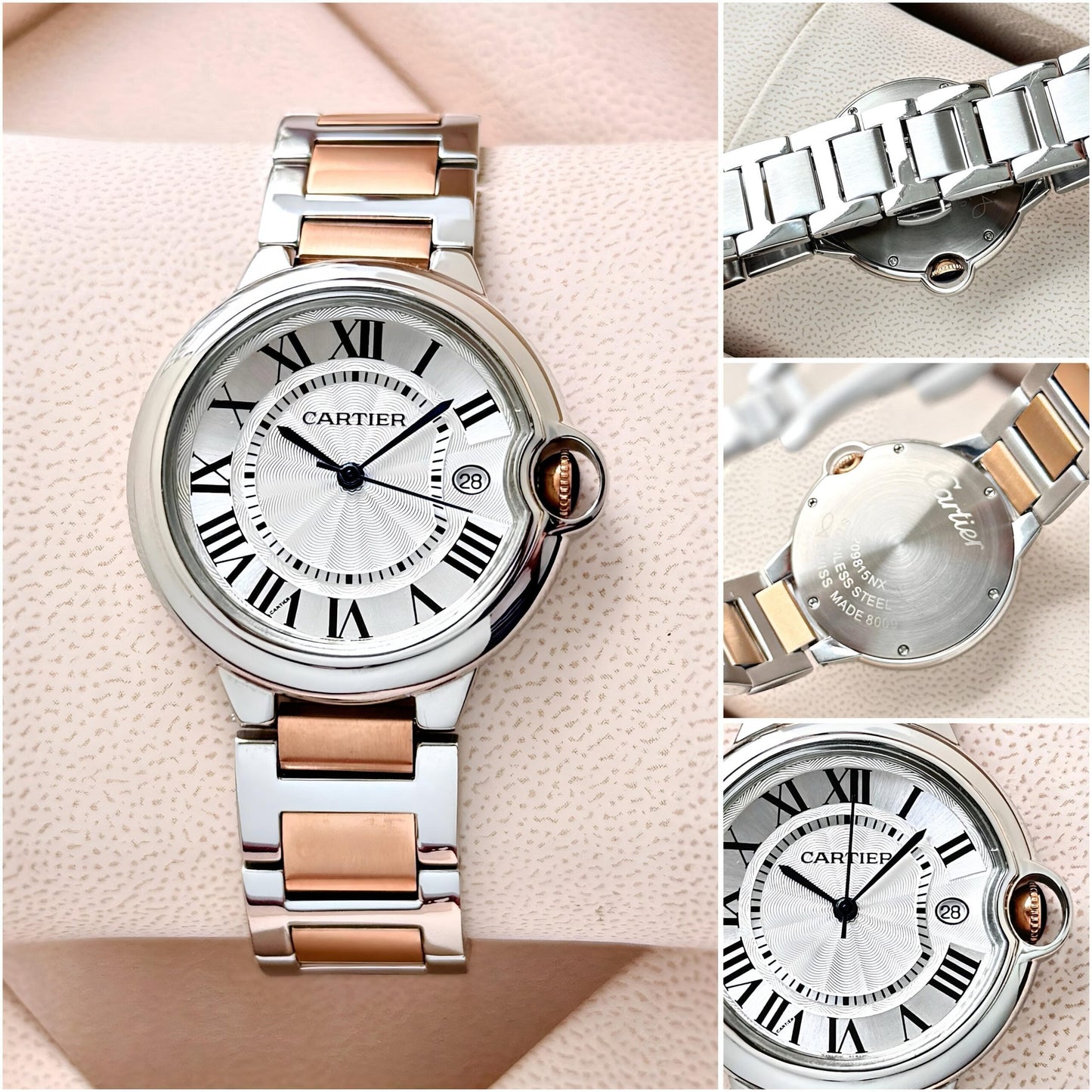 Cartier Ballon Bleu Dual Tone Silver Edition