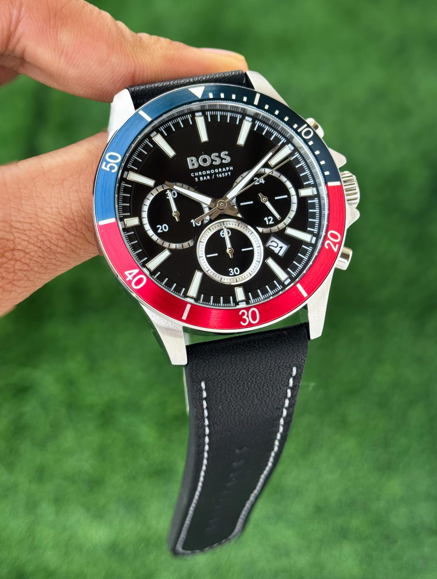 Boss Black Dial Chronograph