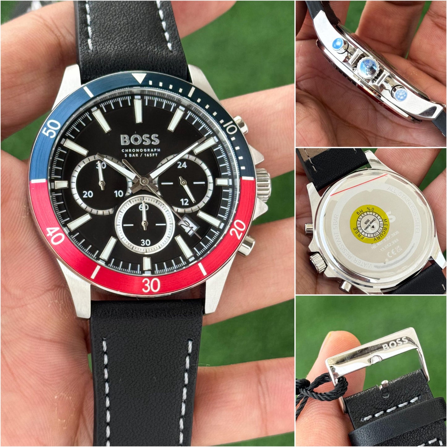 Boss Black Dial Chronograph