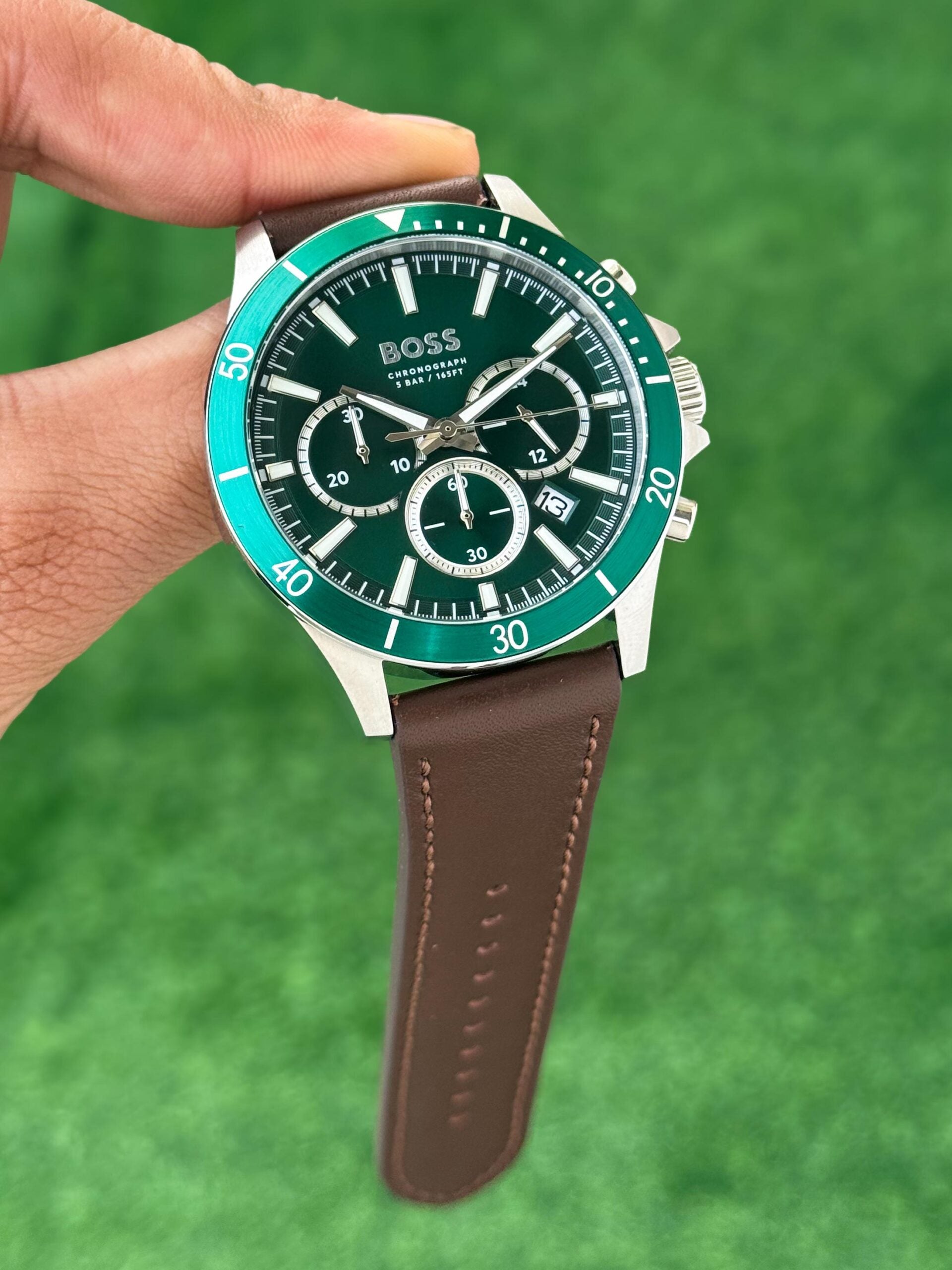 Hugo Boss Green Dial Chronograph