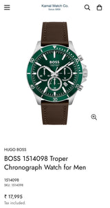 Hugo Boss Green Dial Chronograph