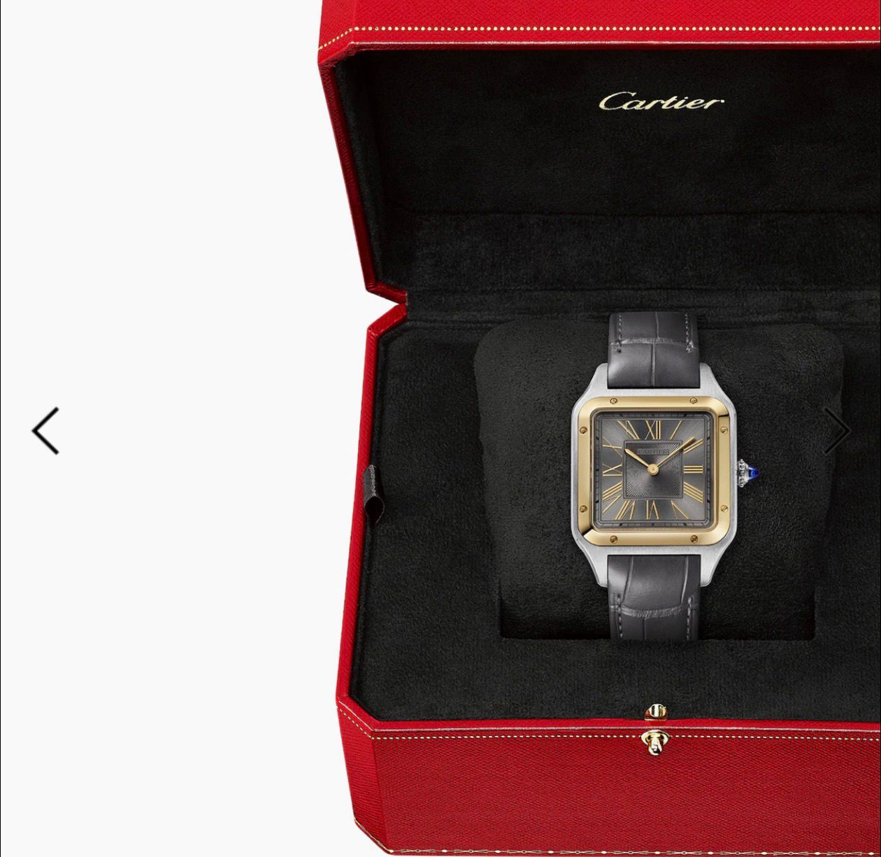 Cartier Santos Dumont Laquer Grey Dial