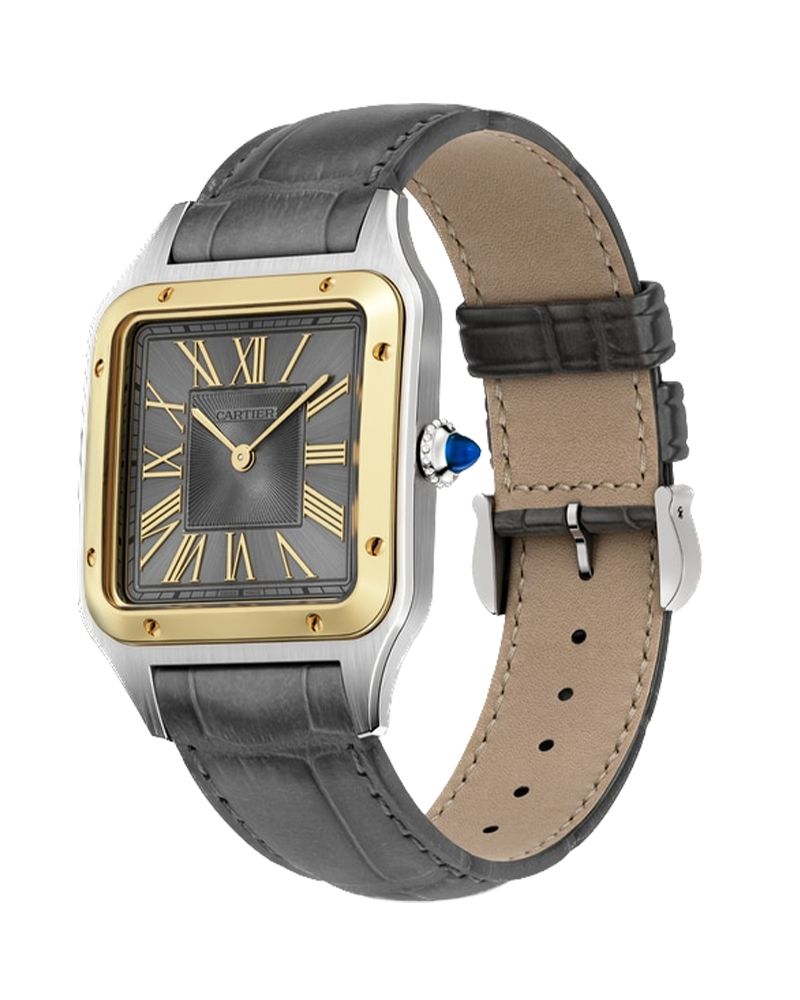Cartier Santos Dumont Laquer Grey Dial