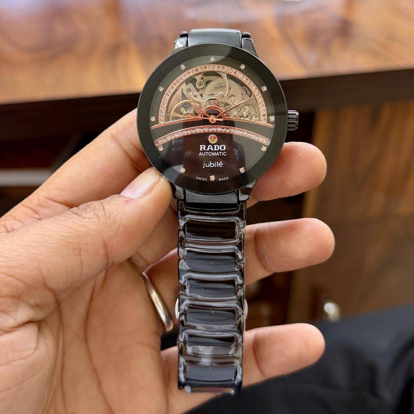 Rado Jubilee Black Automatic Open Heart
