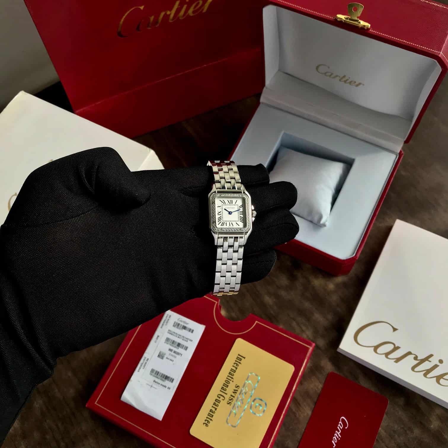 Cartier Panthère De Silver White Dial