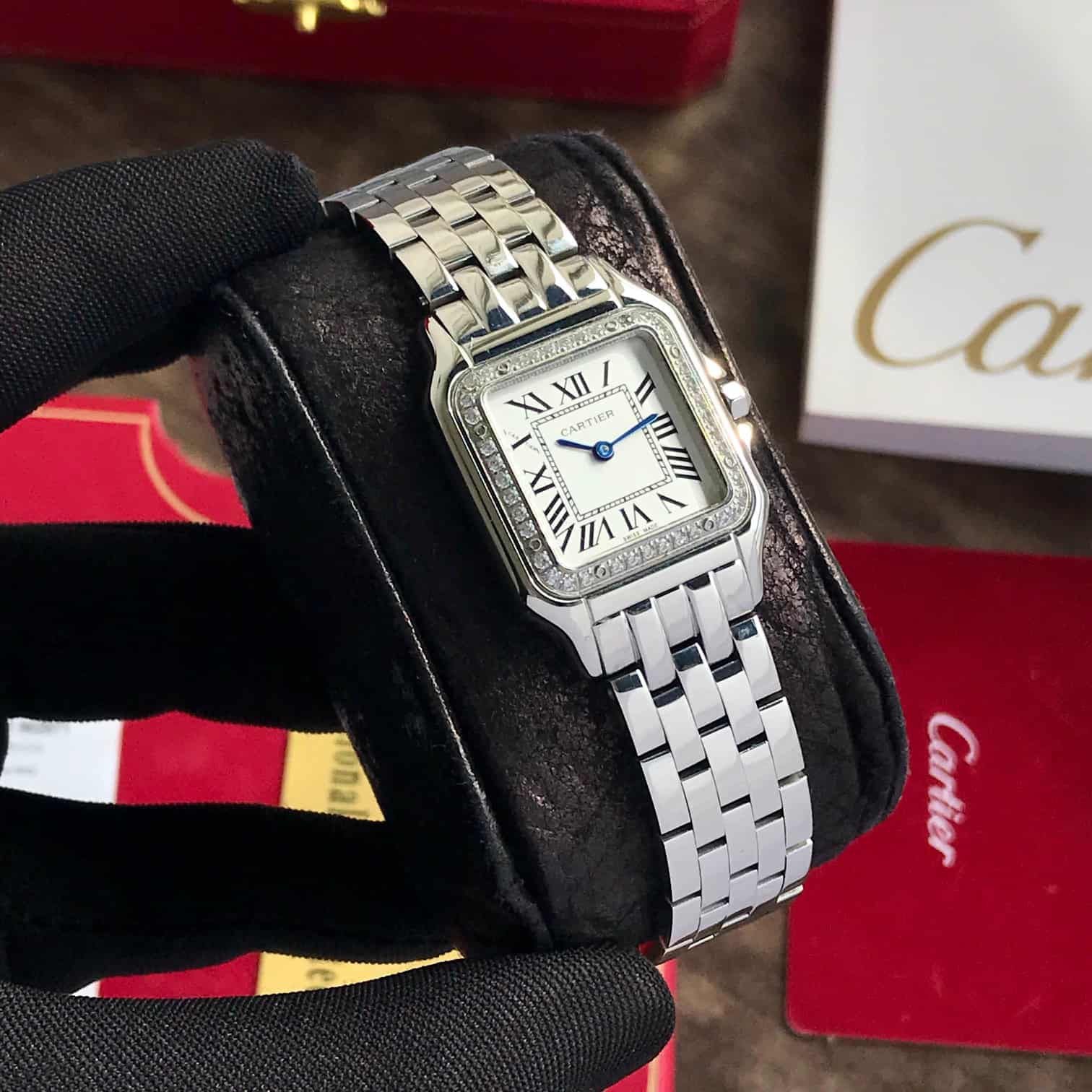 Cartier Panthère De Silver White Dial