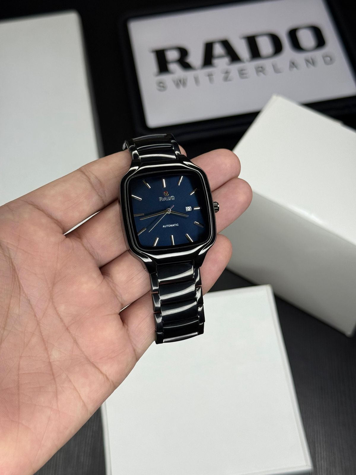 Rado True Square Blue Dial