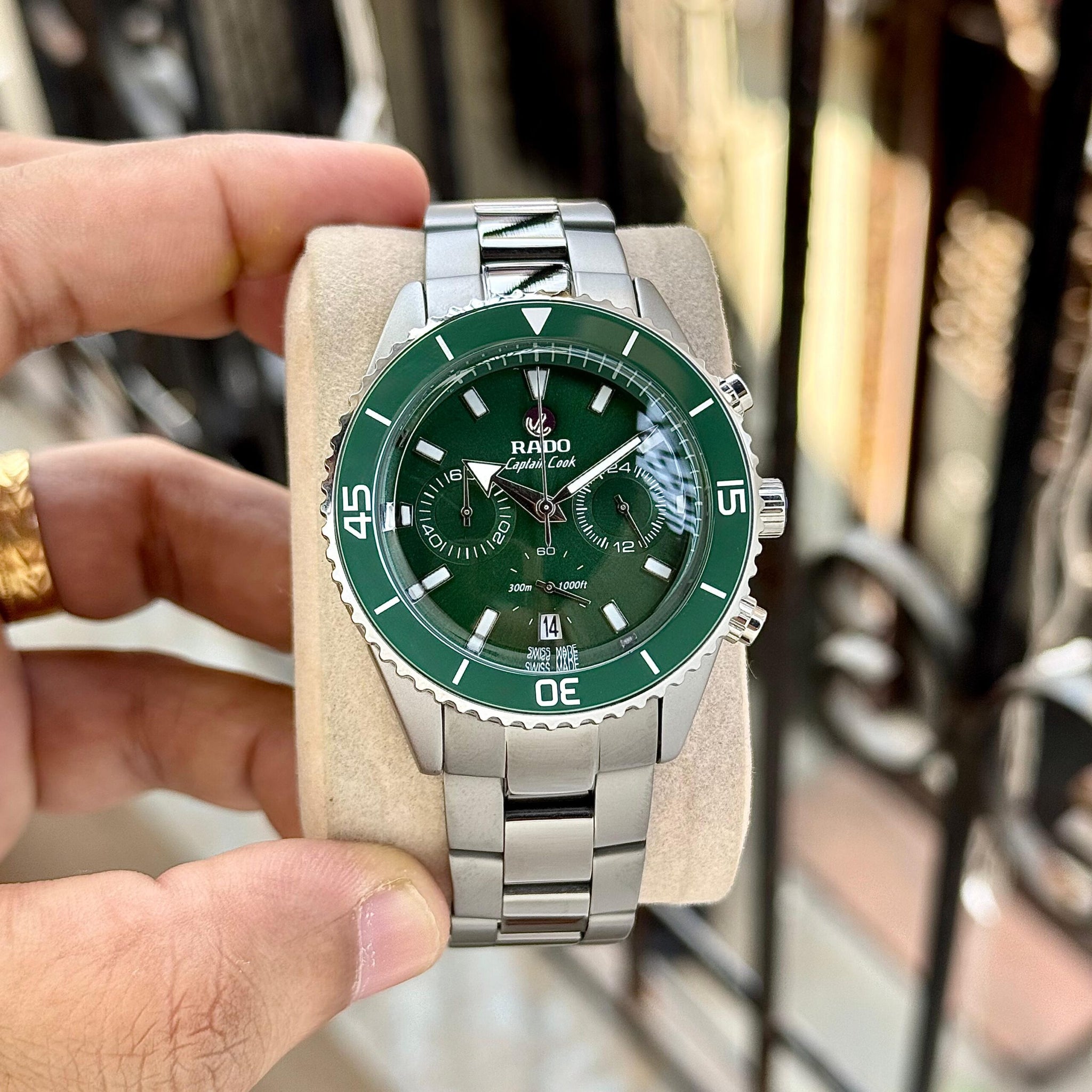 Rado Captain Cook High-Tech Green Ceramic Chronograph