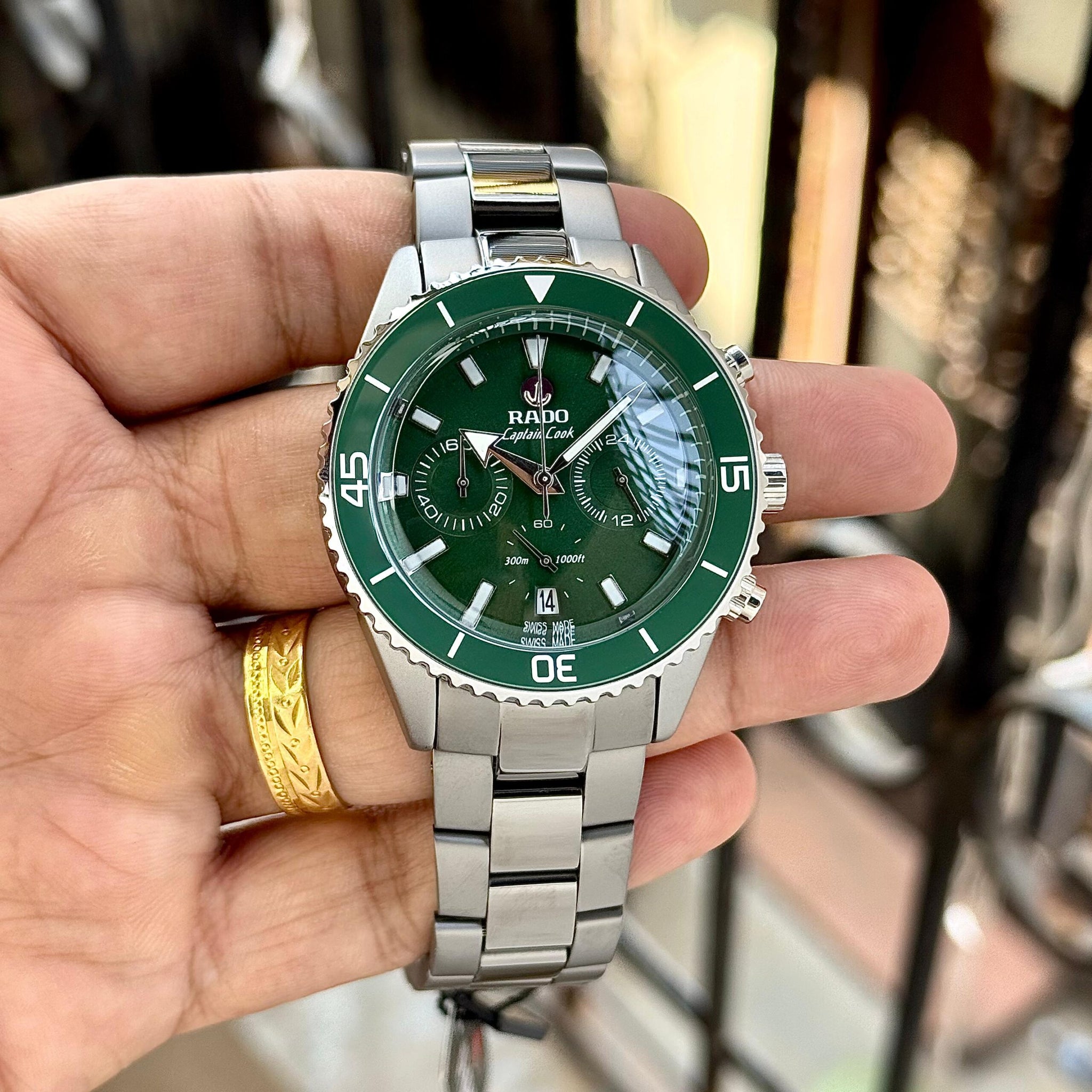 Rado Captain Cook High-Tech Green Ceramic Chronograph