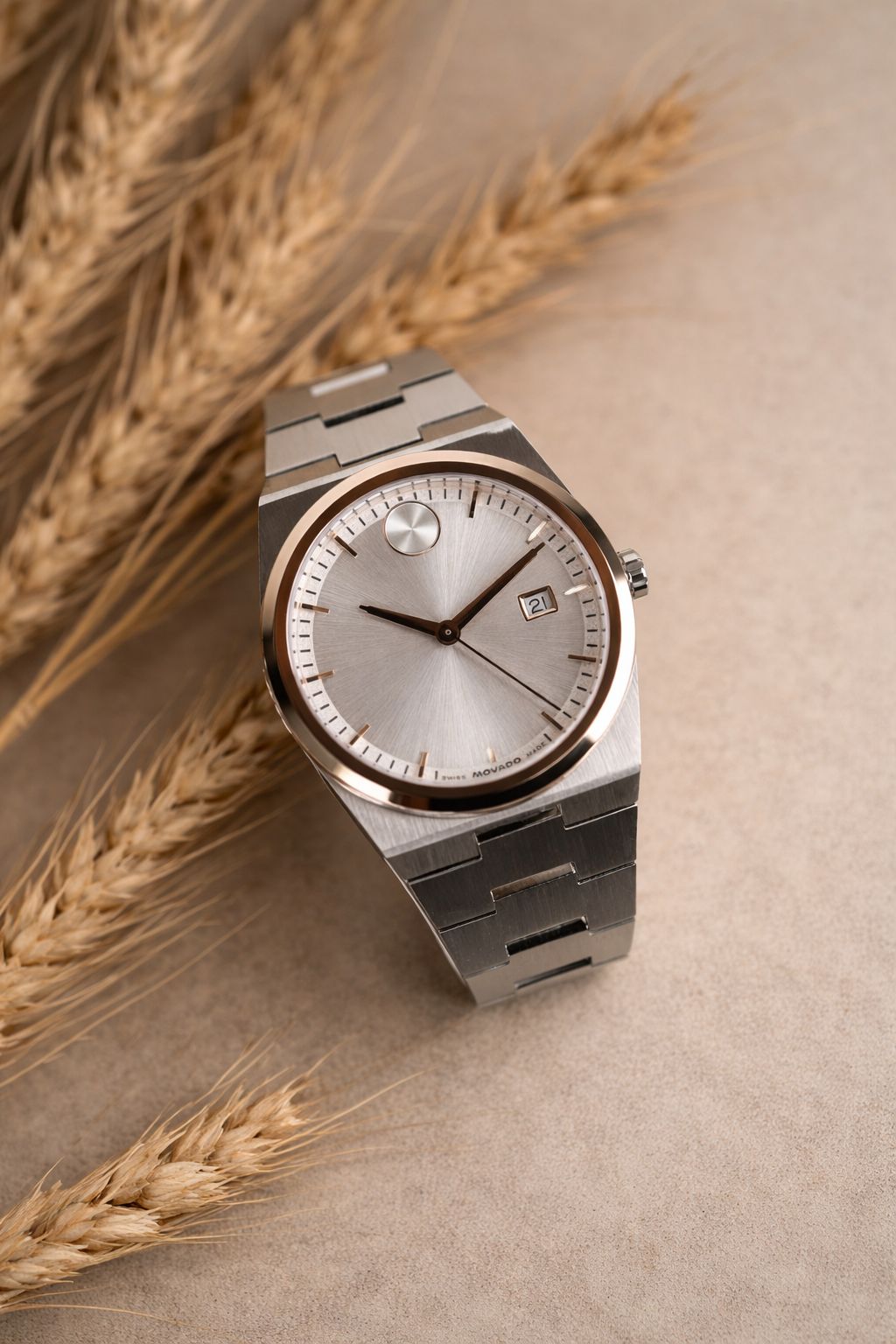 Movado Slim Edge Silver Edition