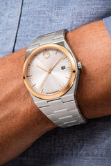 Movado Slim Edge Silver Edition