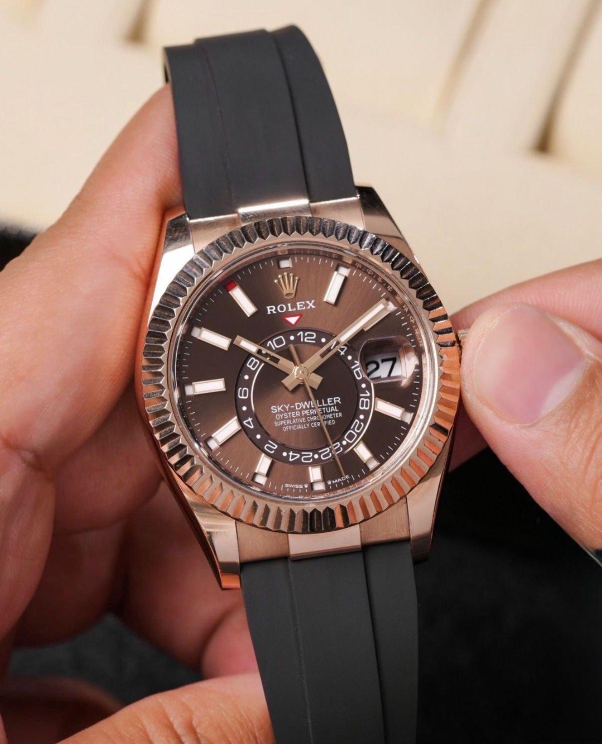 Rolex Sky-Dweller Brown Dial Fibre Strap Edition