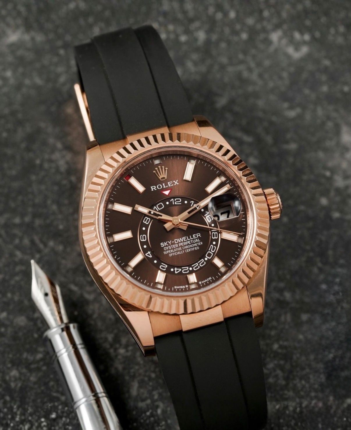 Rolex Sky-Dweller Brown Dial Fibre Strap Edition